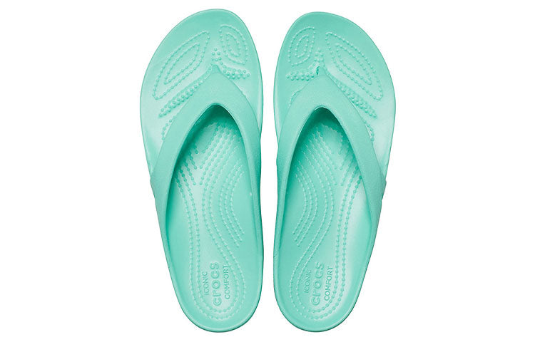 (WMNS) Crocs Kadee 2 Cozy Non-Slip Sports Slippers Green 202492-3U3