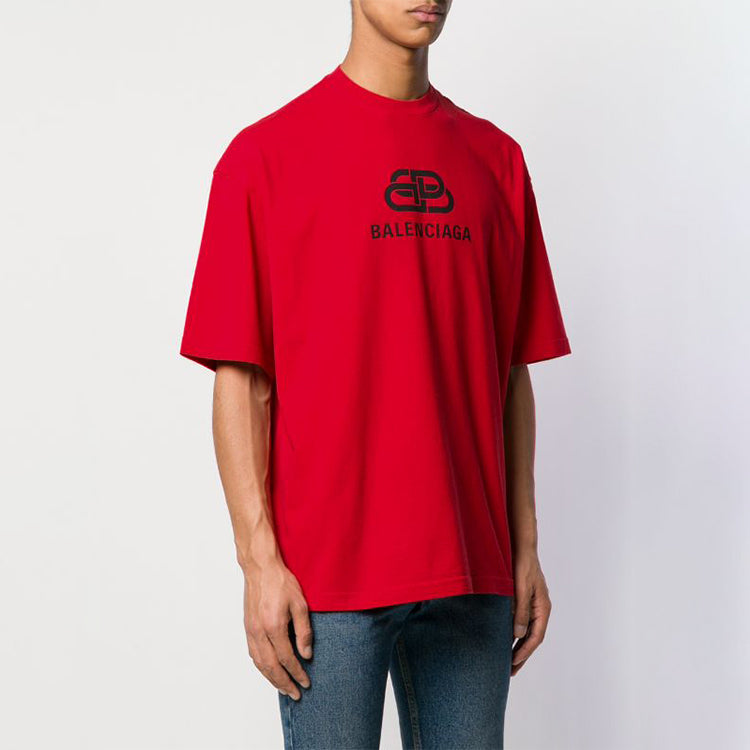 Balenciaga Interlocked BB Regular Fit T-shirt 'Black' 578139TEV481361