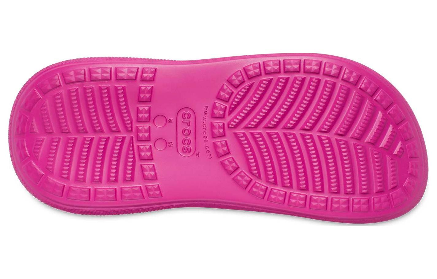 (WMNS) Crocs Classic Crush Boots 'Fuchsia Fun' 207946-6SV