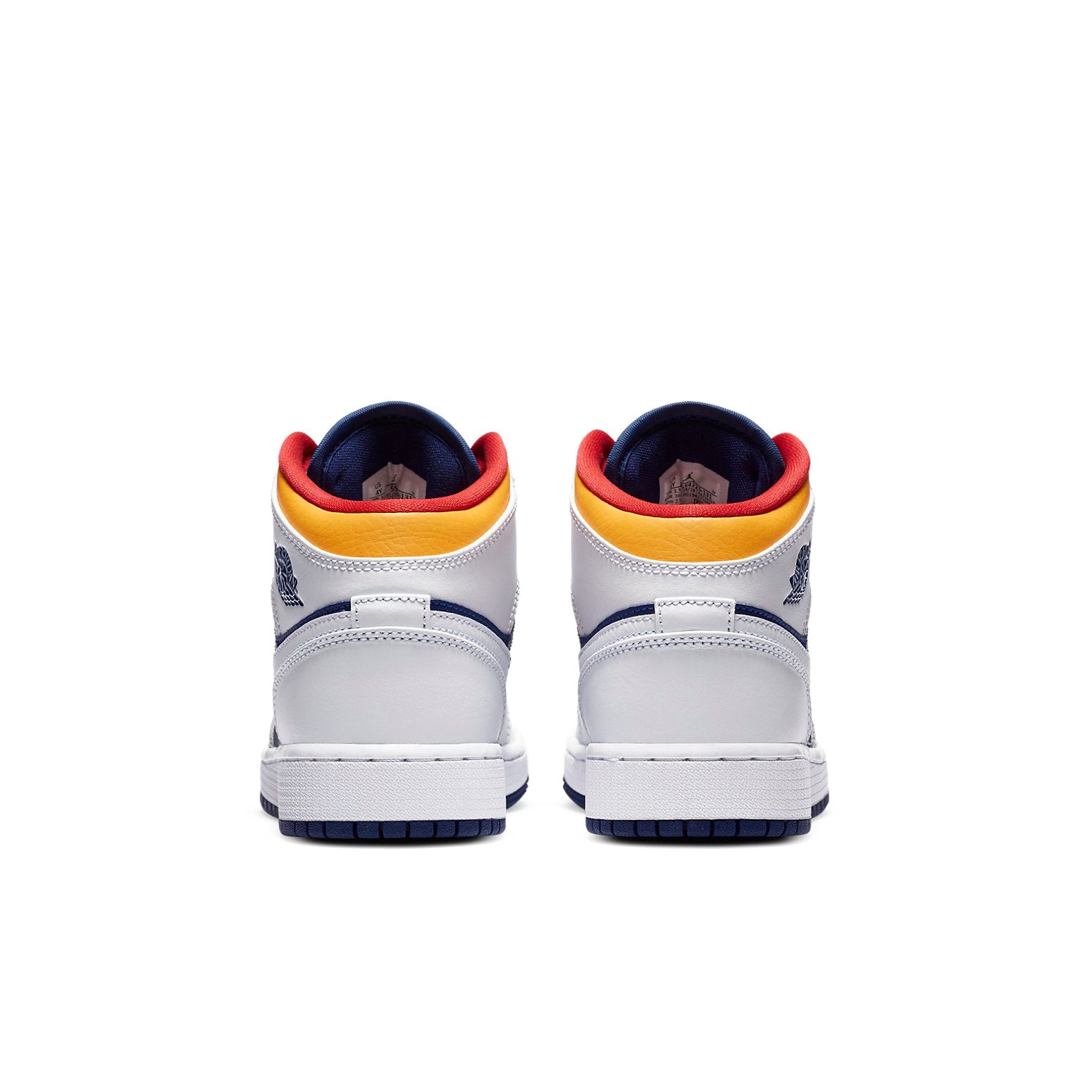(GS) Air Jordan 1 Mid 'White Deep Royal Blue' 554725-131