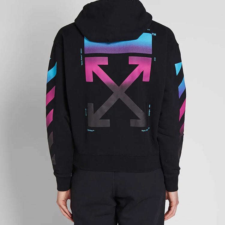 Off-White AW18 Hooded Pullover Unisex Black OMBB037F181920051088