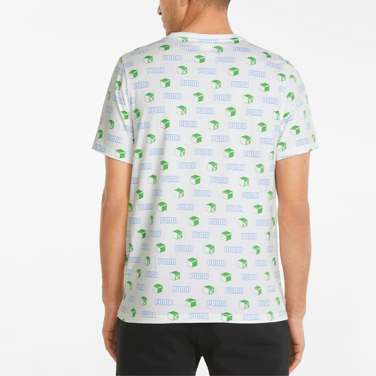 PUMA X Minecraft AOP Tee 'White' 534375-02