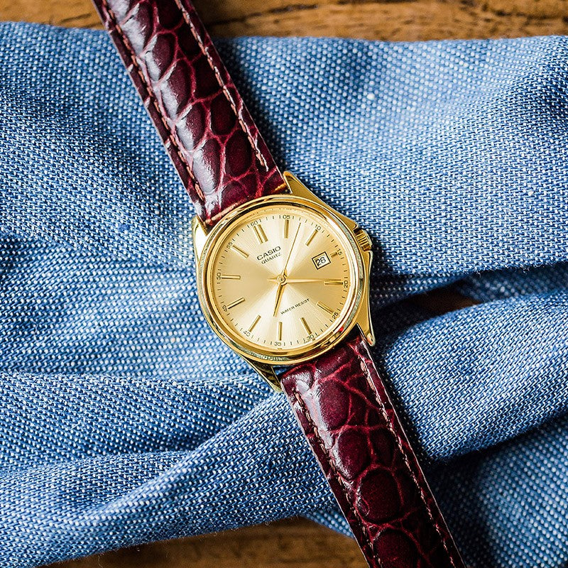 CASIO Quartz Waterproof Gold Analog LTP-1183Q-9A
