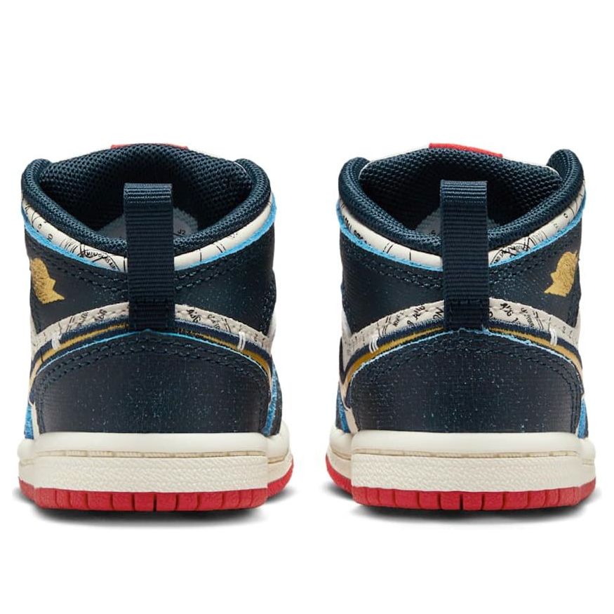 (TD) Air Jordan 1 Mid SE 'Armory Navy Pale Ivory Sport Red' FN1351-400