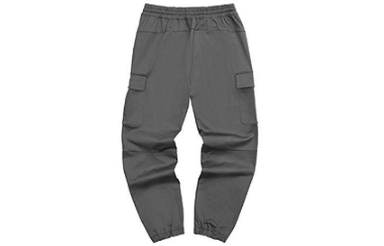 Skechers Logo Printed Workwear Straight Pant 'Grey Black Green' L321M192