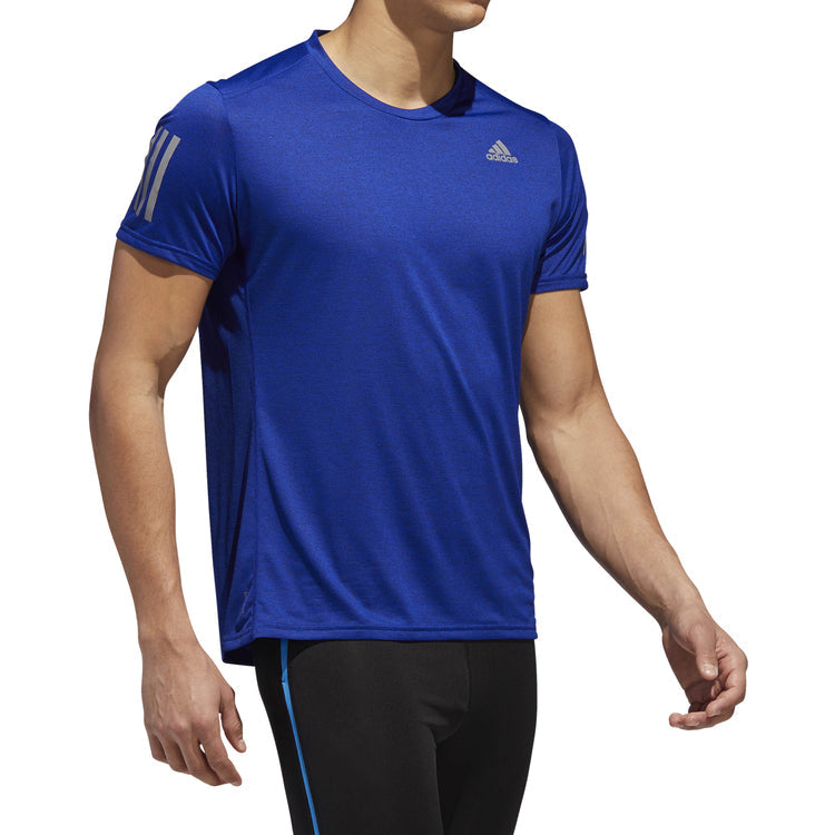 adidas Rs Cooler Ss M Running Sports Short Sleeve Navy Blue CZ5090