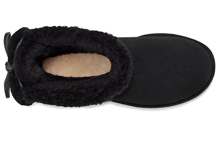 (WMNS) UGG Classic Double Bow Mini 'Black' 1127130-BLK