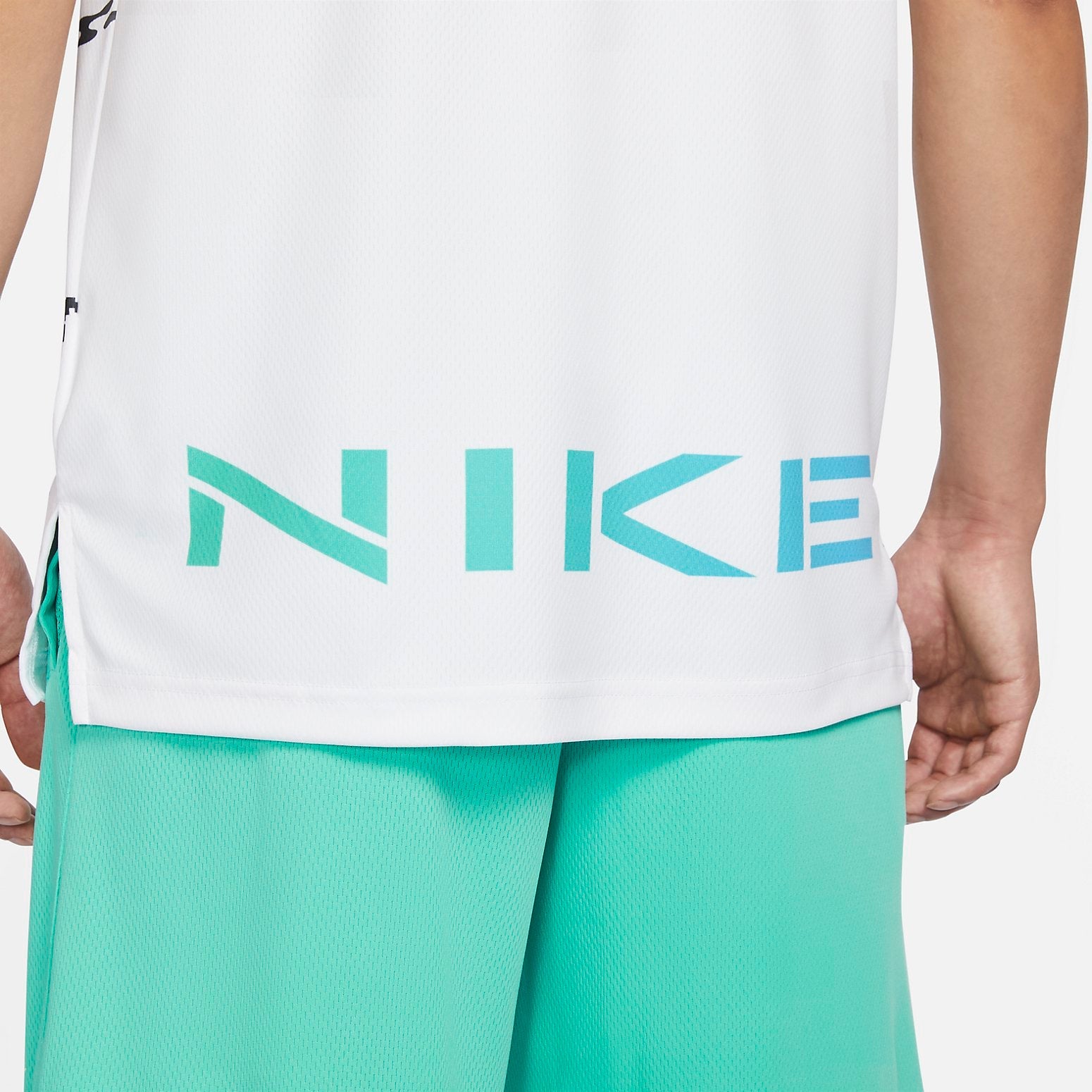 Nike DNA Unlock Your Space Basketball Jersey 'White' FJ7228-100