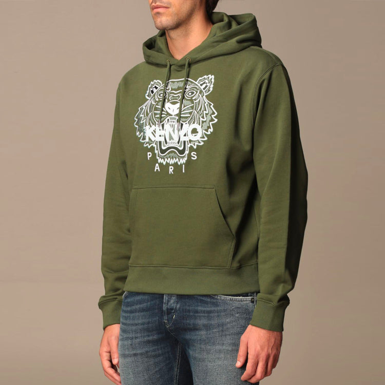KENZO SS21 Tiger Head Embroidered Green FB55SW3104XA-51