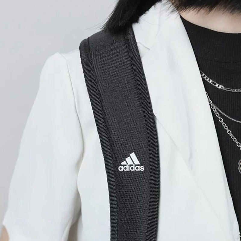 adidas 3D BACKPACK Small Logo Multiple Pockets Pure Black Backpack HP1452
