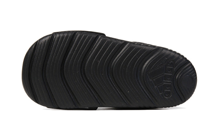 (TD) adidas Altaswim Soft Sole Cozy Open Toe Sports Black Sandals BA9282
