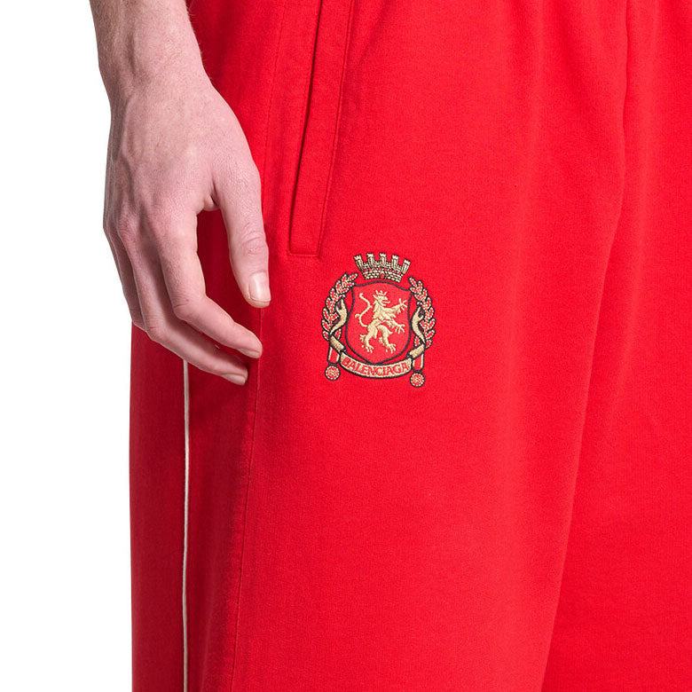 Balenciaga Soccer Baggy Sweatpants 'Red White' 777708TPVW36643