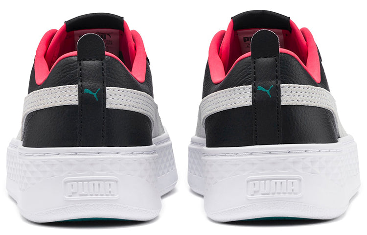 (WMNS) PUMA Smash Platform SoftFoam 'Black And White' 366487-16
