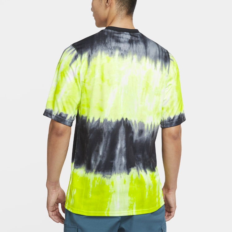 Nike Training Sports Jersey Round Neck Loose Short Sleeve Yellow CK5573-010