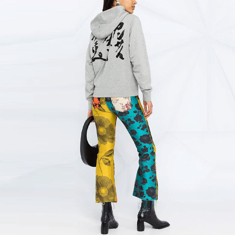(WMNS) KENZO SS21 Tiger Cartoon Pattern Hoodie Pearl Gray FB52SW8744ML-94