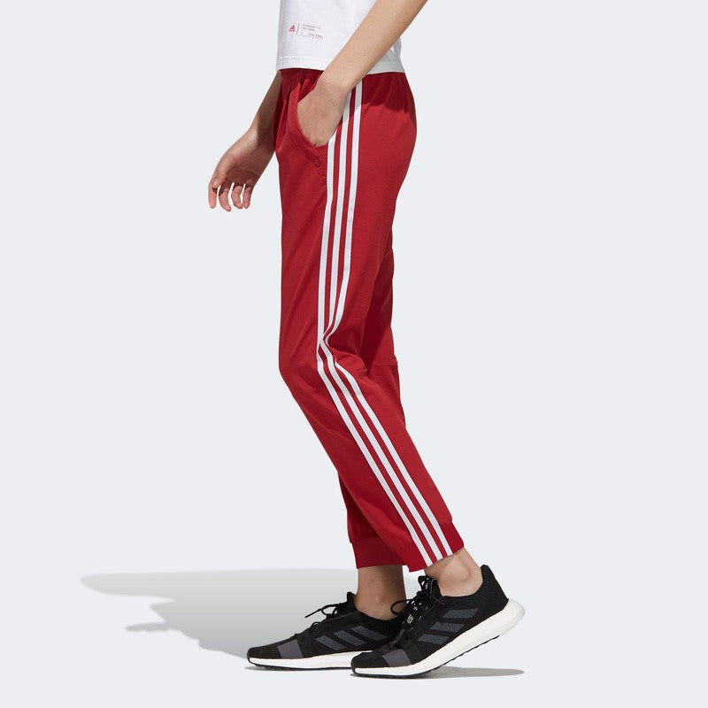 (WMNS) adidas Knit Sweatpants Asia Sizing 'Red' EH3847