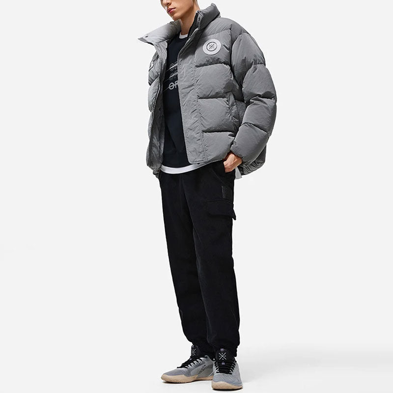 Li-Ning Way Of Wade Logo Down Jacket 'Grey' AYMT165-1