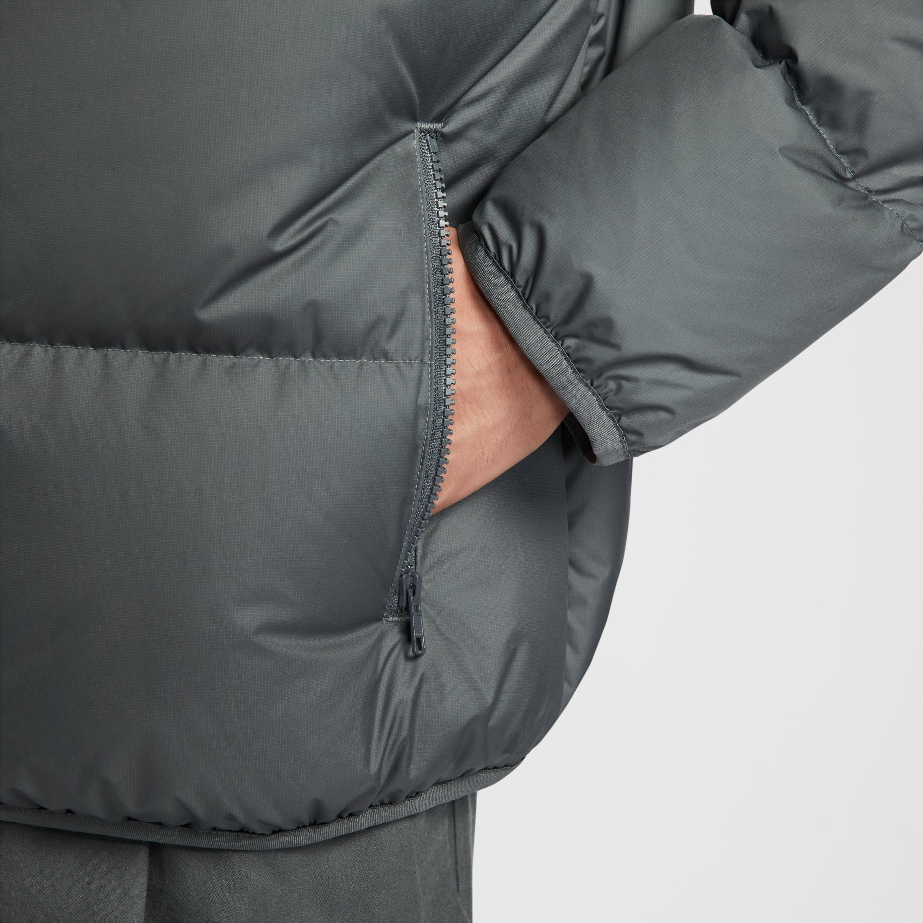 Nike Sportswear Club Therma-FIT Puffer Jacket 'Iron Grey White' IB2976-068