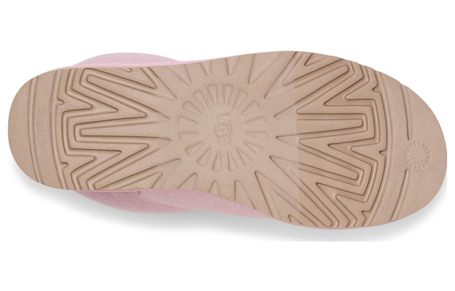 (WMNS) UGG Classic Mini Fur Jersey Cozy Boot 'Pink' 1144290