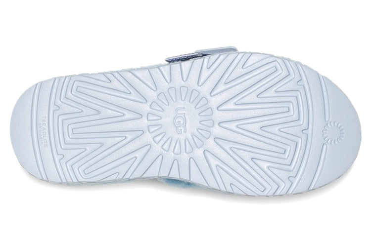 (WMNS) UGG Fluffita Outdoor Thick Sole Slipper Sky Blue 1113475-HRZN