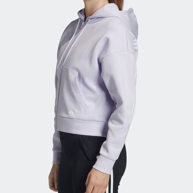 (WMNS) adidas Mh 3S Dk Hooded Jacket Purple FI2858