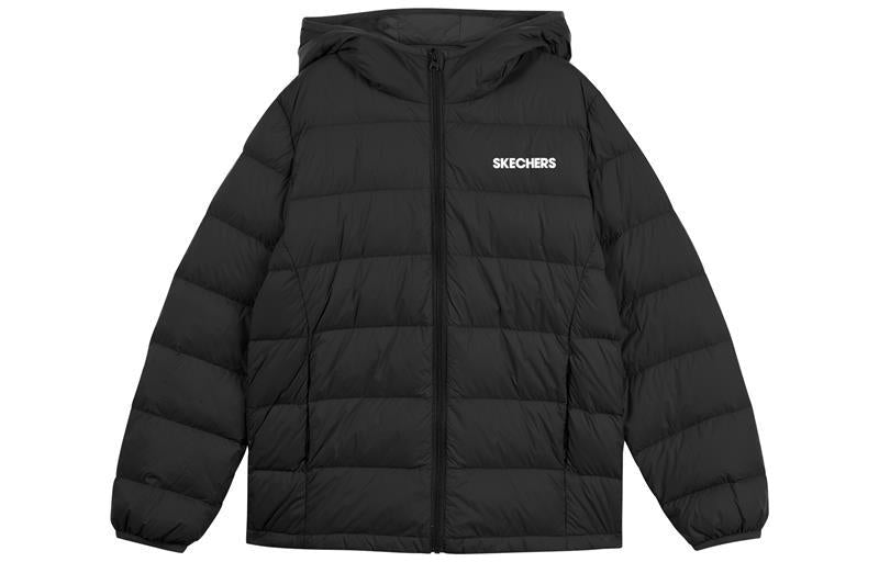 (GS) Skechers Solid Color Hooded Down Jacket 'Blue Red Pink Black' L422K127