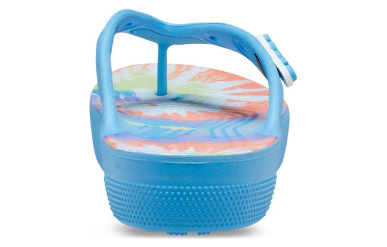 (WMNS) Crocs Classic Platform Tie Dye 'Oxygen Multi' 208043-4KT