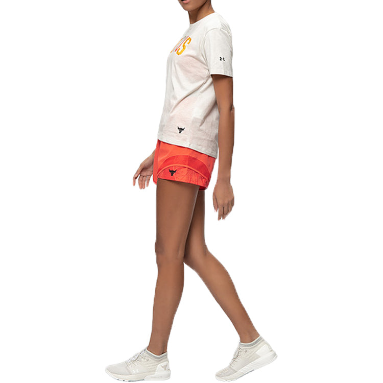 (WMNS) Under Armour Project Rock Tee White 1355714110