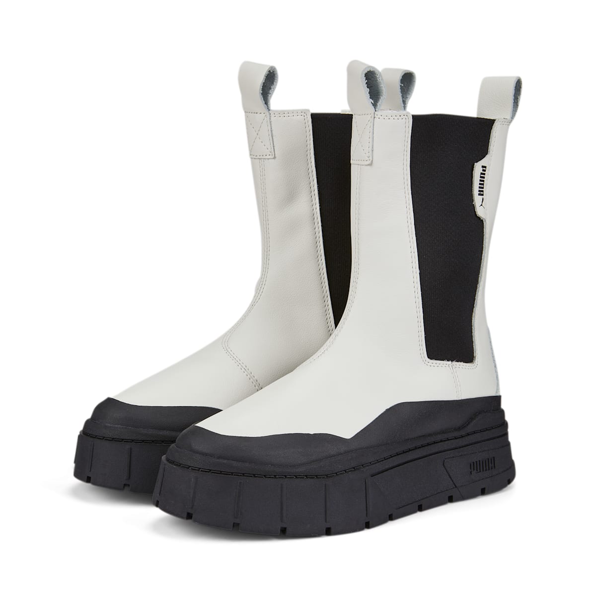 (WMNS) PUMA Mayze Stack Chelsea Boots 'Vaporous Grey Black' 386272-01