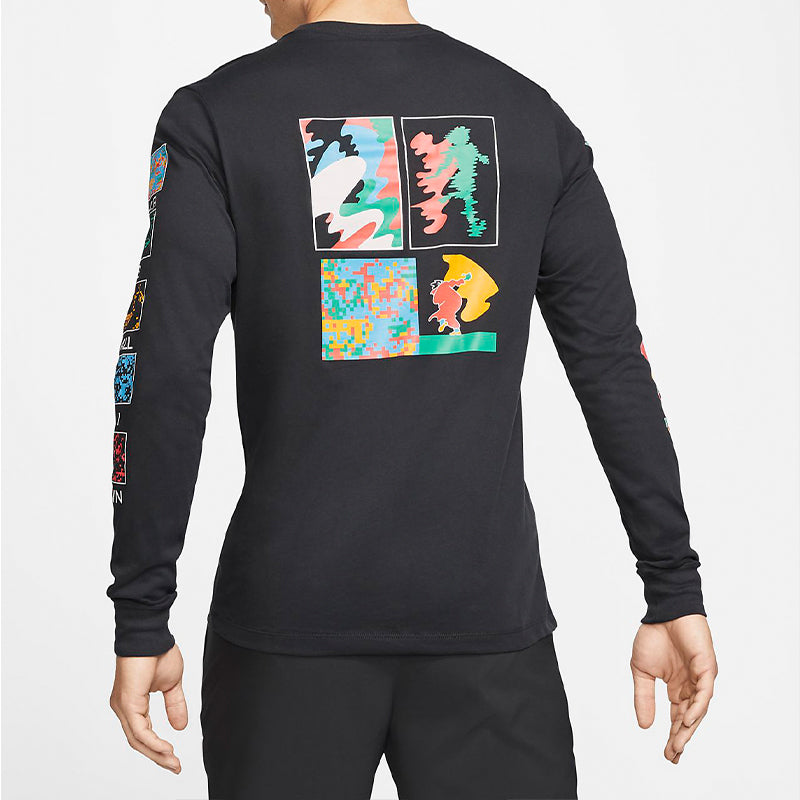Nike Dri-FIT A.I.R. Breathable Quick Dry Long Sleeves Running Black CT3847-010