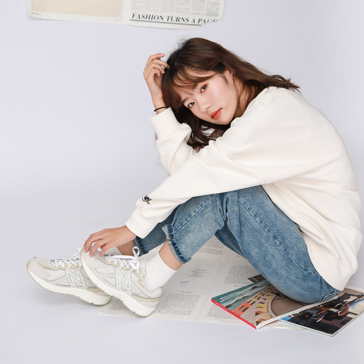 (WMNS) New Balance 480 Beige 'Cream y' W480KO5