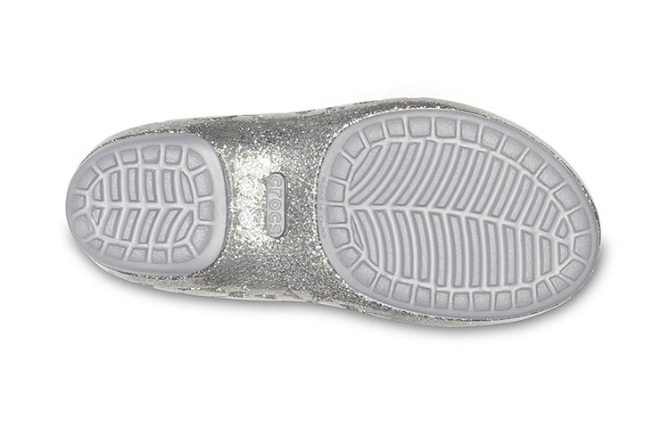 (PS) Crocs Isabella Flower Flat 'Silver' 205461-040