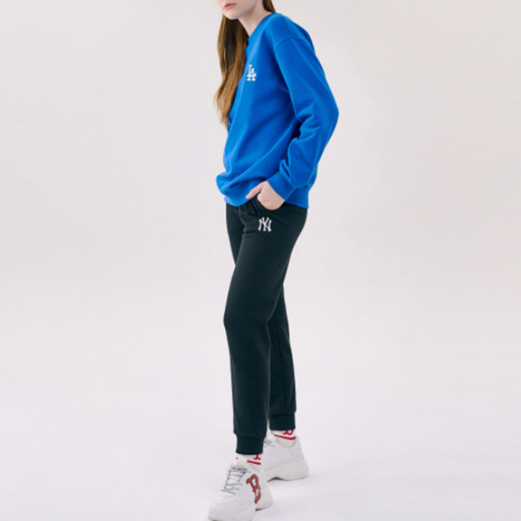MLB Disney Mickey Crossover Long Sleeves Loose Unisex Blue 31MTK2011-07U