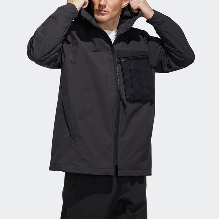 Men's adidas Sports Stylish Loose Jacket Black FM9393
