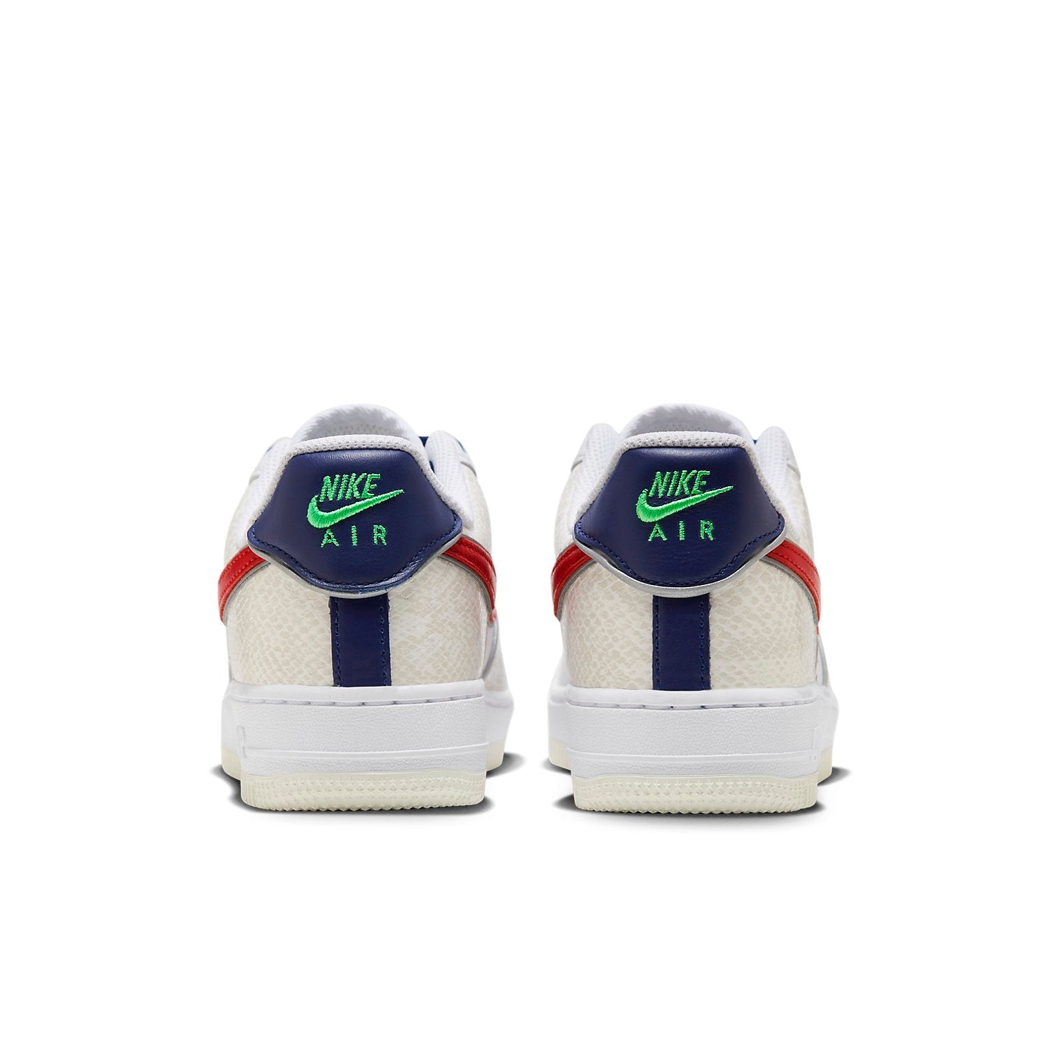 (WMNS) Nike Air Force 1 '07 LX 'Just Do It - White University Red Snakeskin' DV1493-161