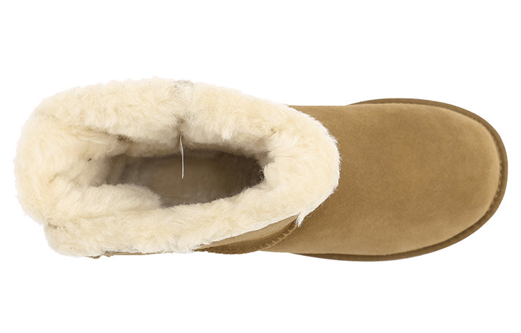 (WMNS) UGG Mini Bailey Bow Velvet Ribbon 2.0 'Chestnut Brown' 1118975-CHE