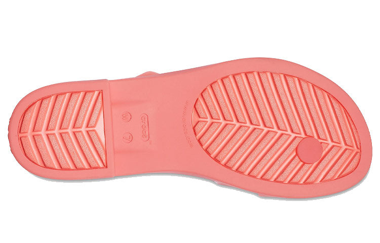 (WMNS) Crocs Tulum Slides 'Translucent Orange' 207173-6SL