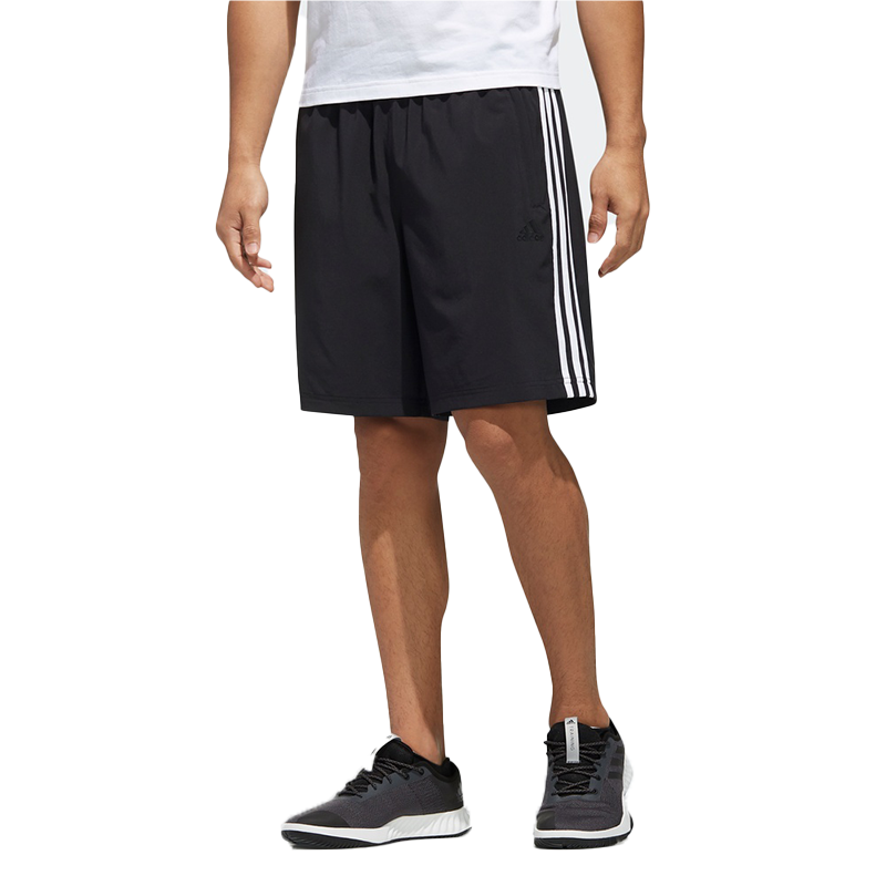 adidas AI SHR LIBRARY Stripe Athleisure Casual Sports Shorts Black DY8730