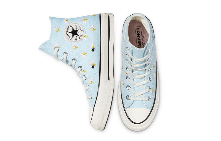 (WMNS) Converse Chuck 70 High 'Embroidered Floral Print - Chambray Blue' 570917C