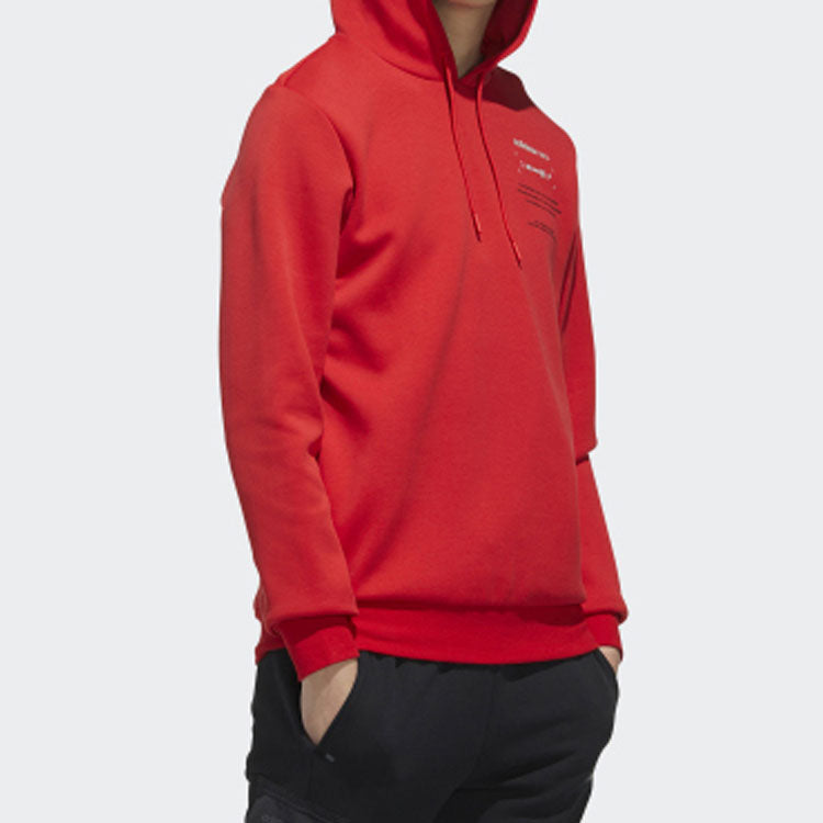 adidas neo M Cs Hoody 2 Sports Pullover Red GG3386