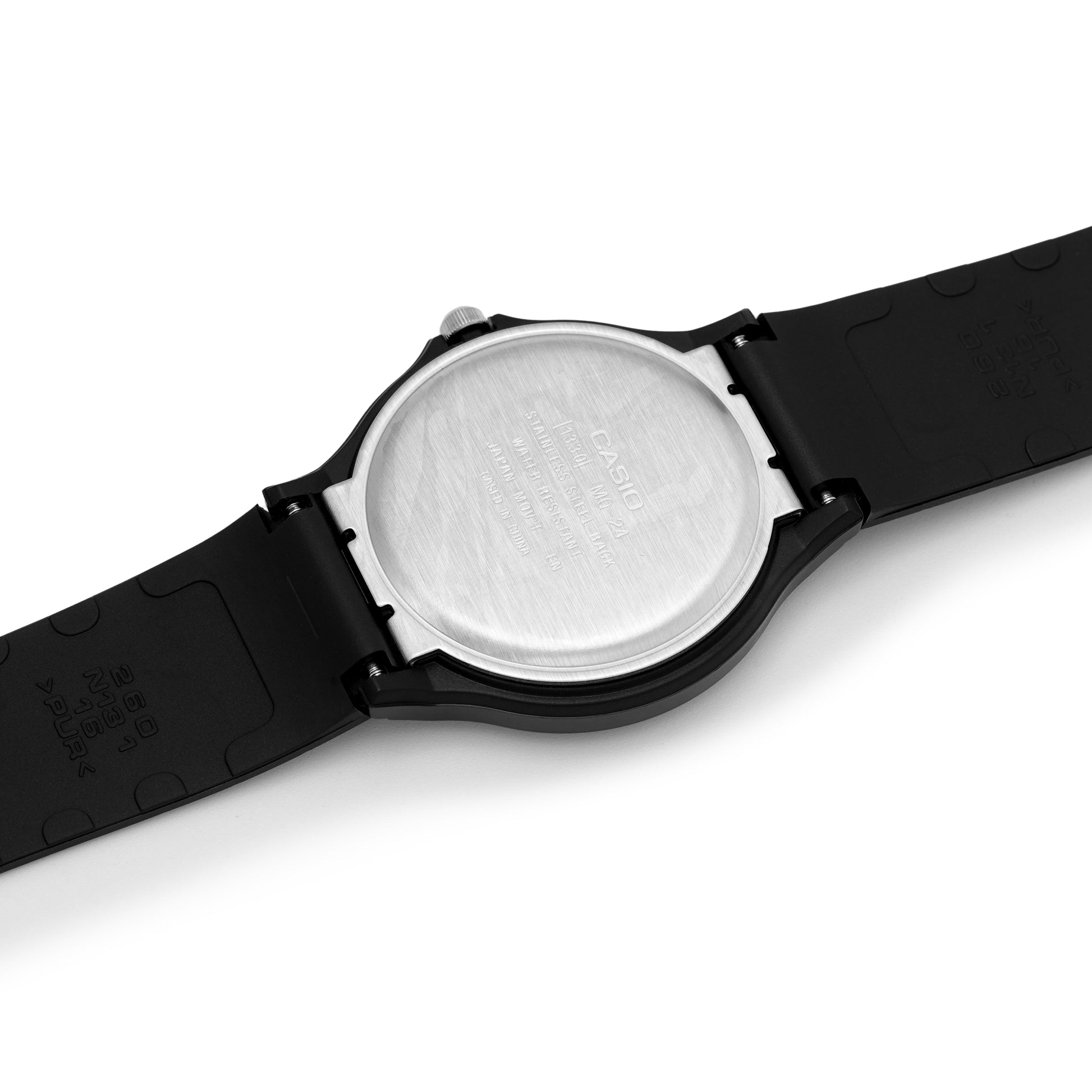 CASIO Collection Unisex Black White Analog MQ-24-7BLL