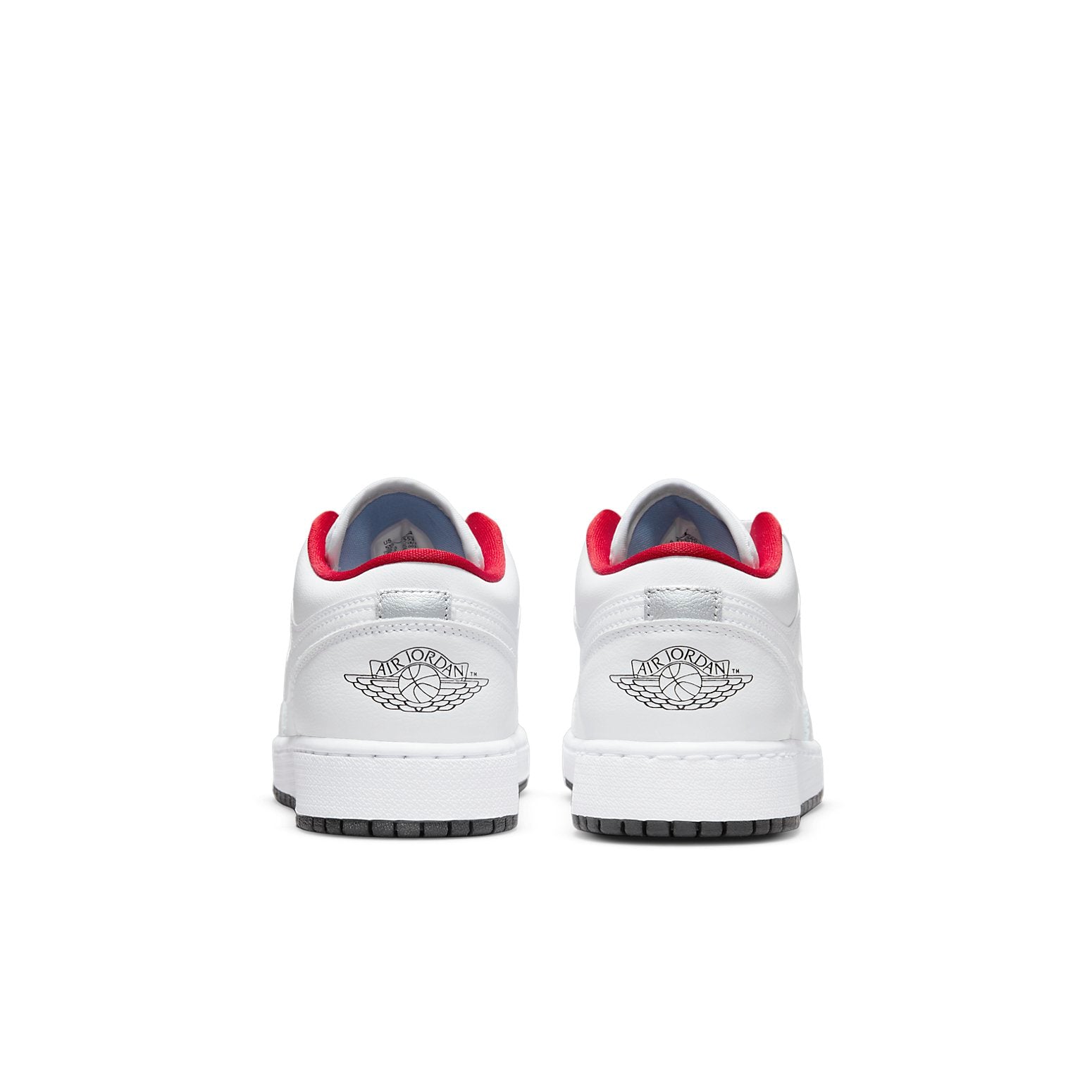 (GS) Air Jordan 1 Low 'White Gym Red Black' 553560-164