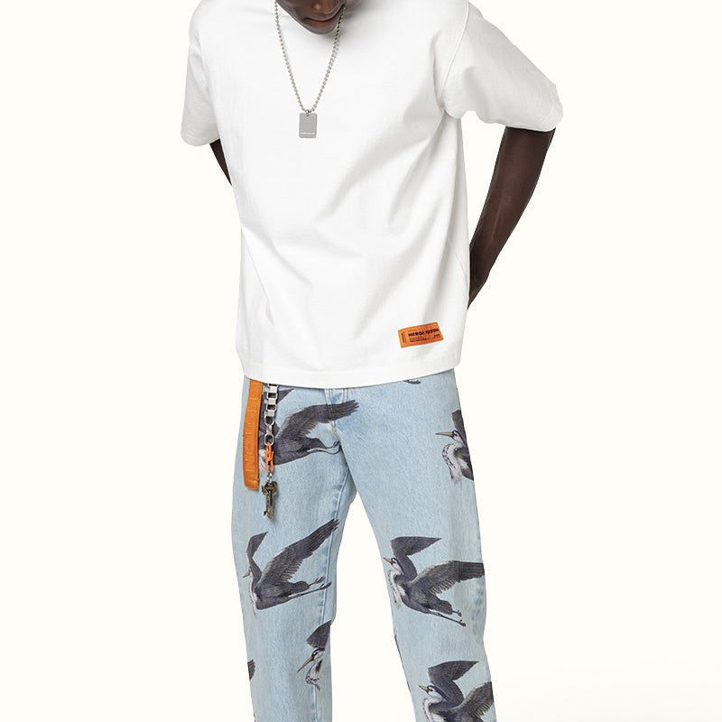 Men's HERON PRESTON Embroidered Logo White HMAA021F20JER0010110