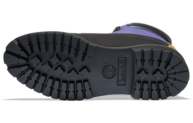 Timberland 6 Inch Premium Waterproof Boot 'Black Nubuck with Purple' A2KDP001