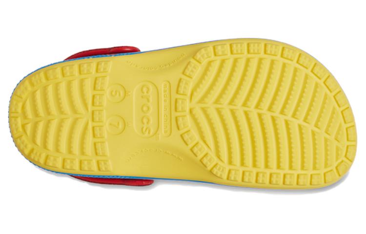 (WMNS) Crocs Snow White Classic Clogs 'Blue Yellow Red' 209483-769