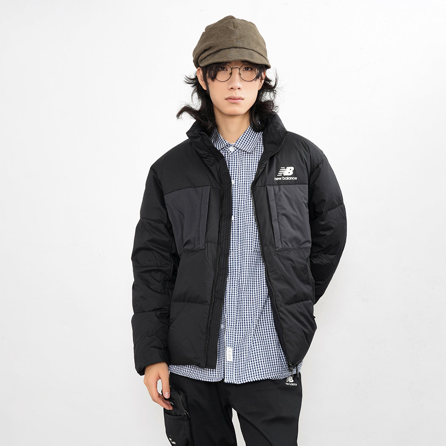New Balance Short Down Jacket Asia Sizing 'Black' 5PB43053-BK