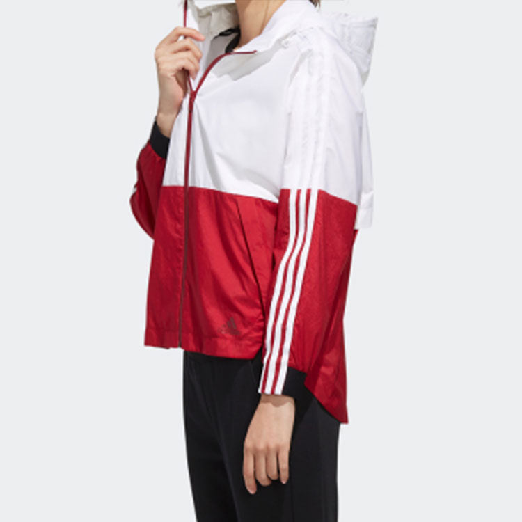 (WMNS) adidas Sportswear Jacket Eh3853 White/Red EH3853