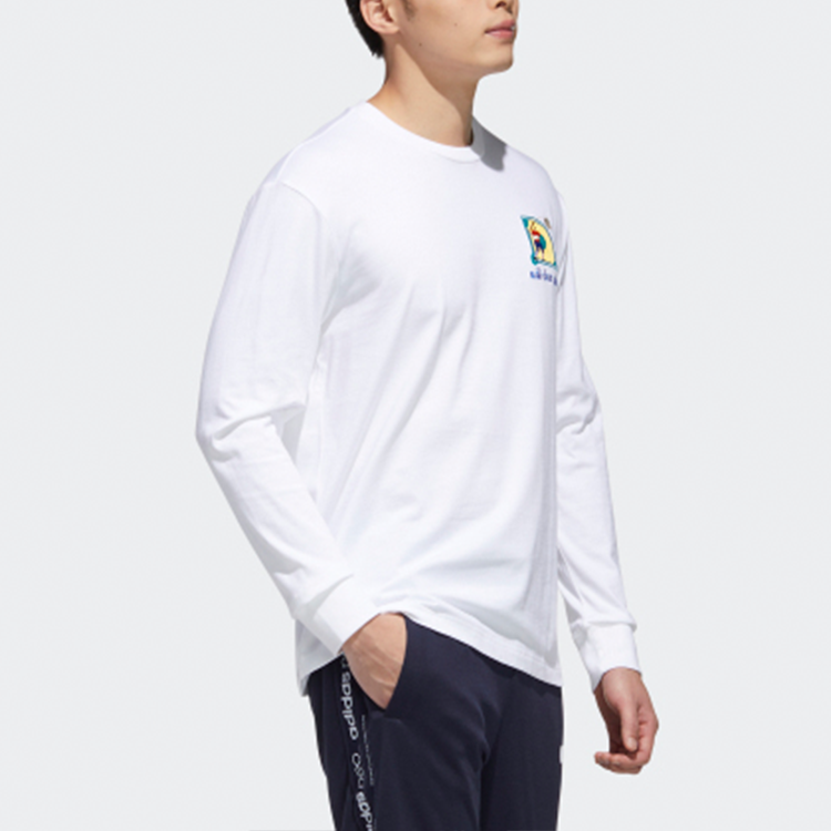 adidas neo Sports Round Neck Pullover White GP5817