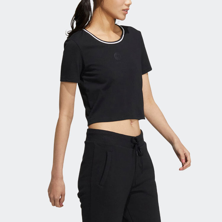 (WMNS) adidas Neo Basketball T-Shirts 'Black' HM1987