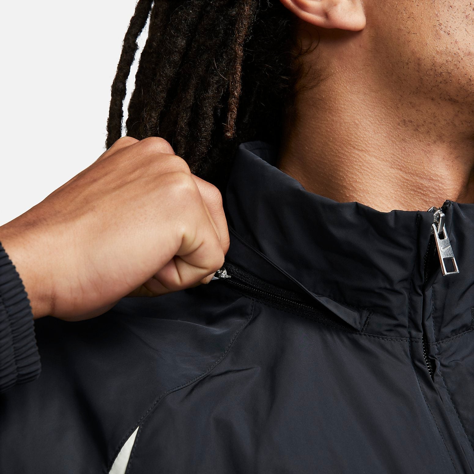 Nike Swoosh Woven Track Jacket 'Black' FB7877-010